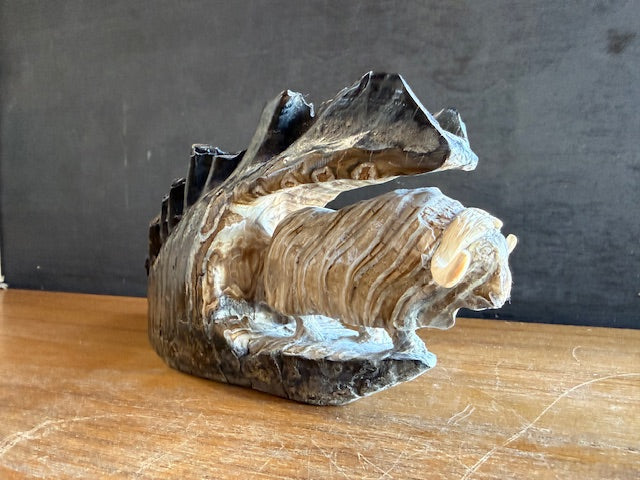 Mammoth Tooth Carving by Chuck Leake
