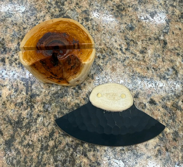 Ancient Ivory Handled Ulu