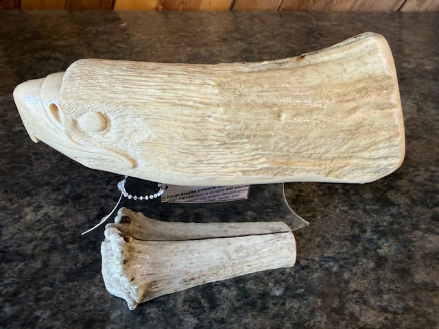 Carved Eagle Handle Ulu