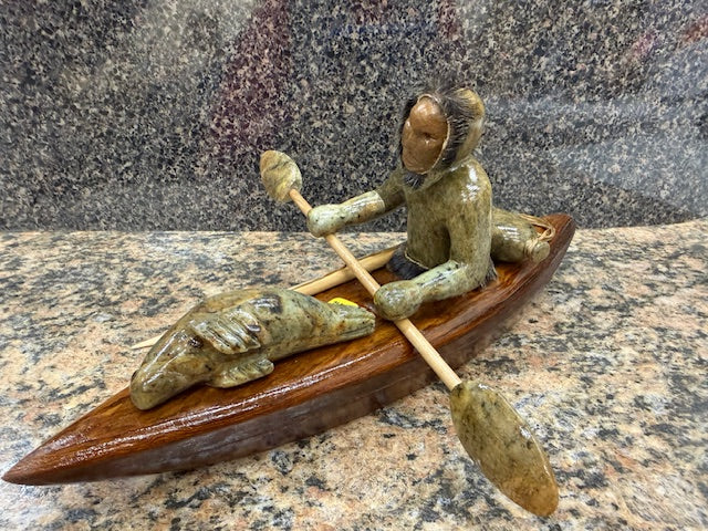 Native Alaskan Soapstone & Wood Carvings