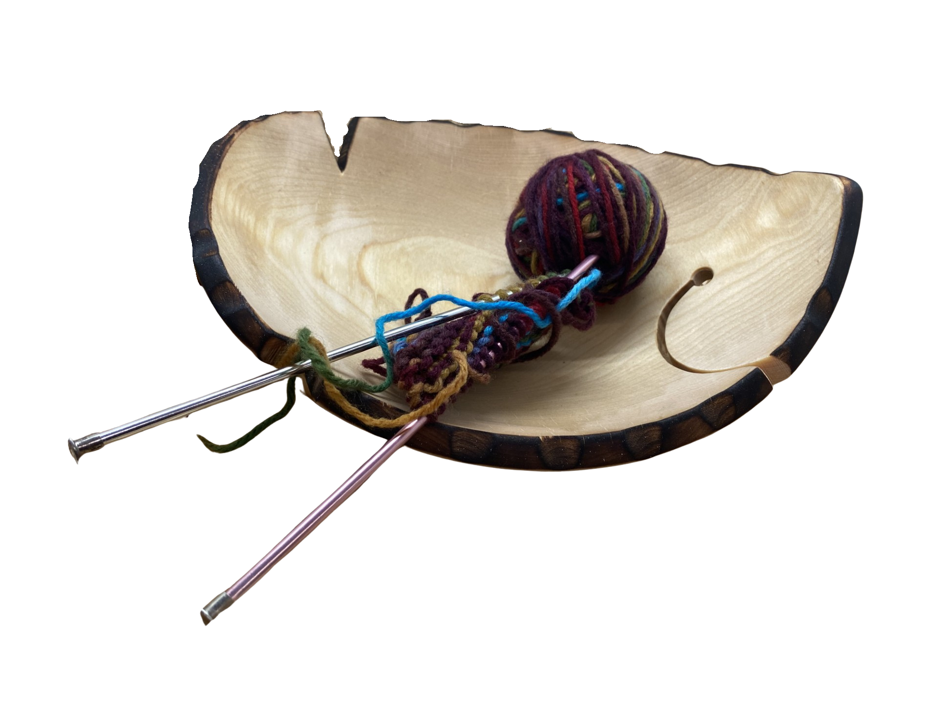 Wooden Yarn & Knitting Bowls