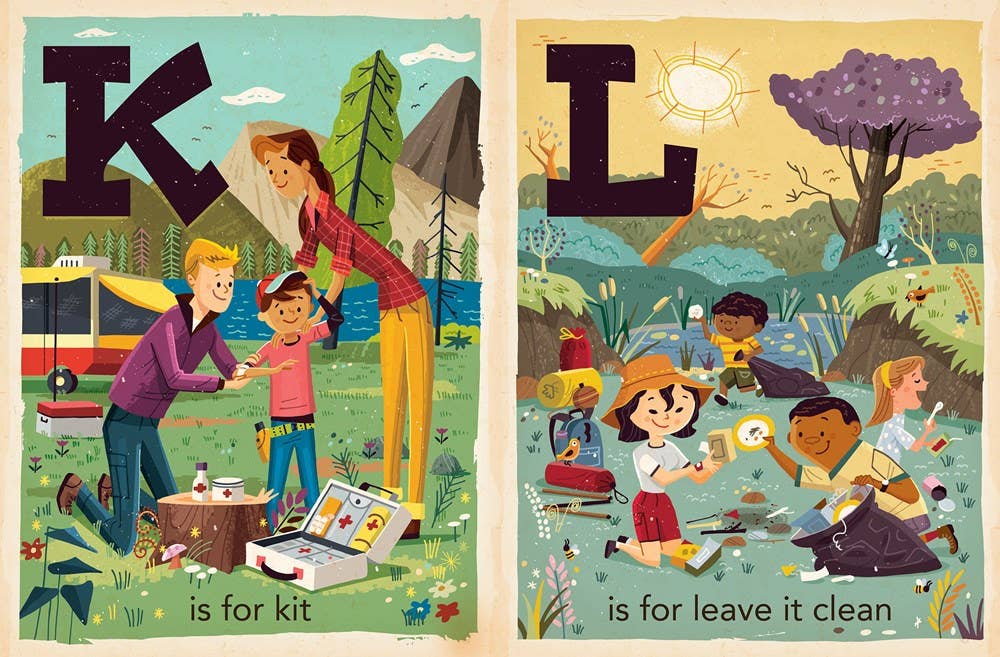 C is for Camping: A Camping Alphabet Board Book