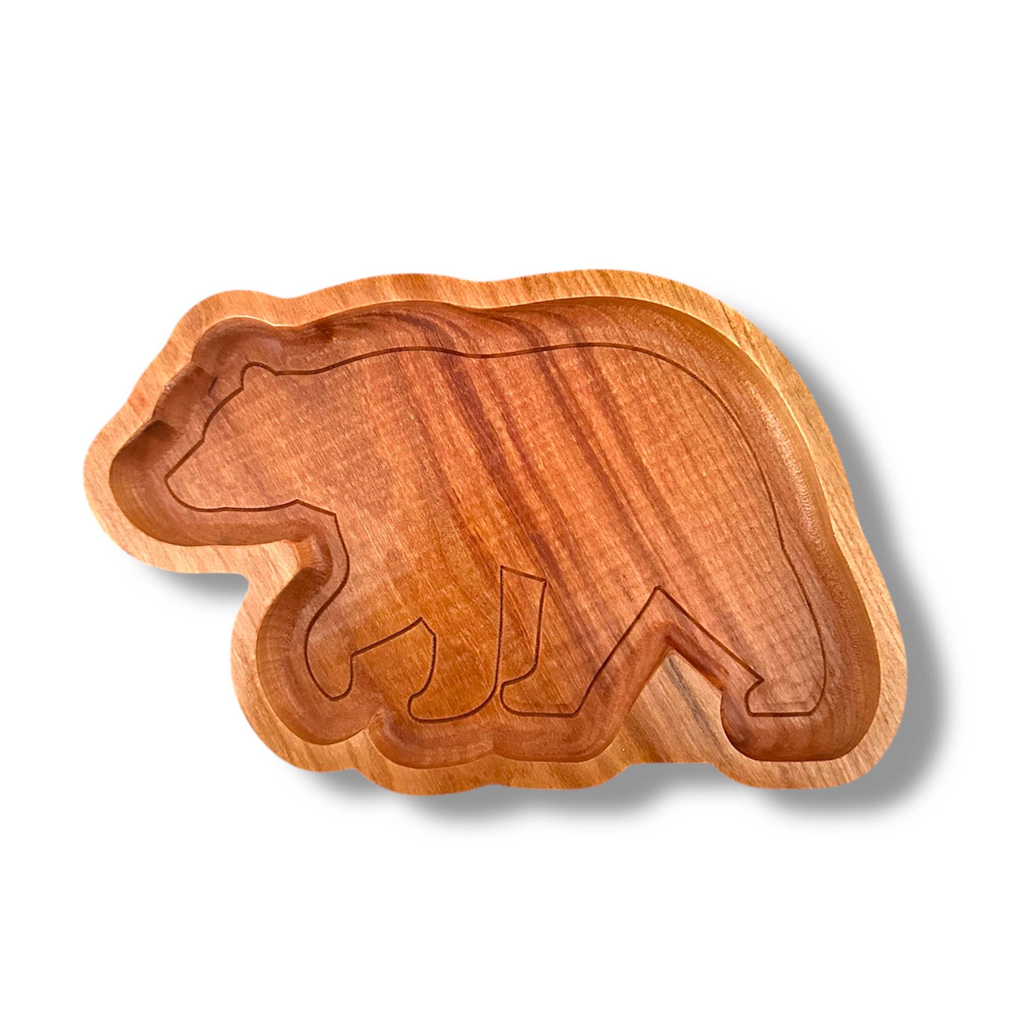 Bear Catchall Tray, Wooden Jewelry Dish, Rustic Decor