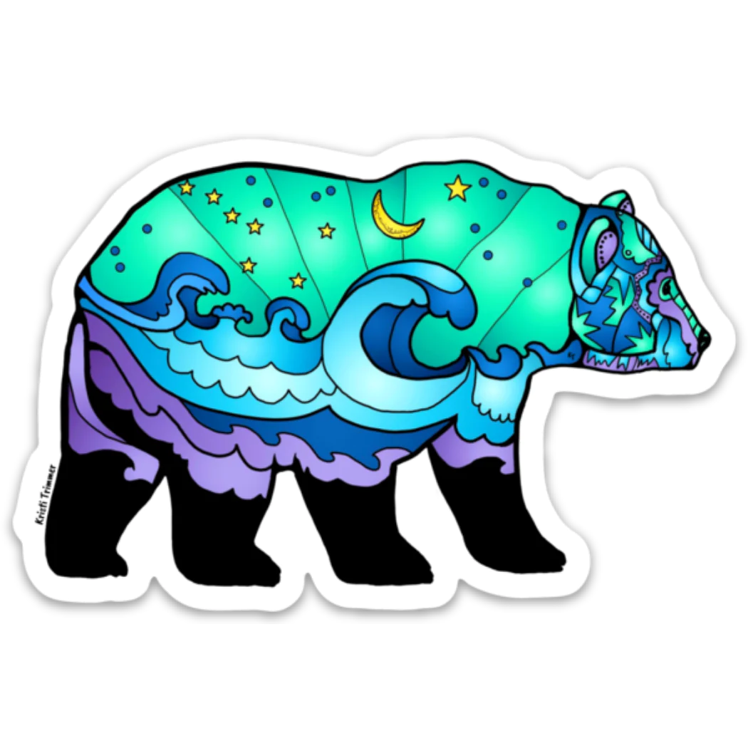 Large Wild Sticker Alaska Wild & Free Large Sticker