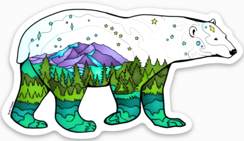 Alaska Wild & Free Giant Sticker