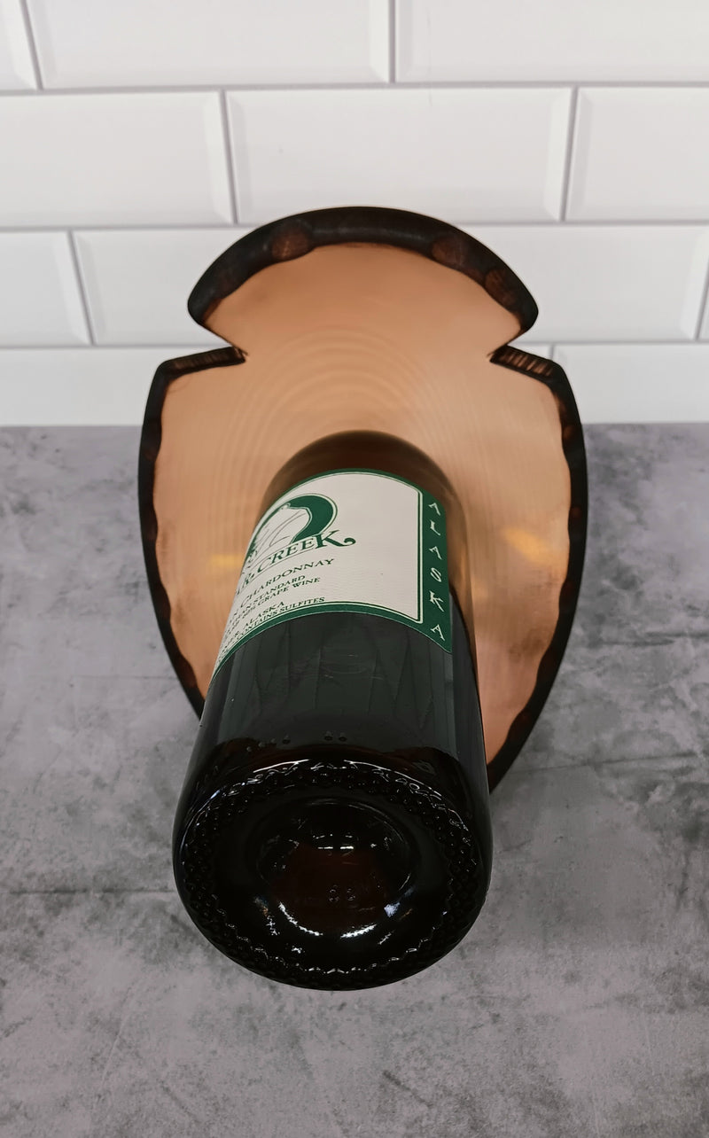 Hand-made Wine Bottle Holder - Arrowhead