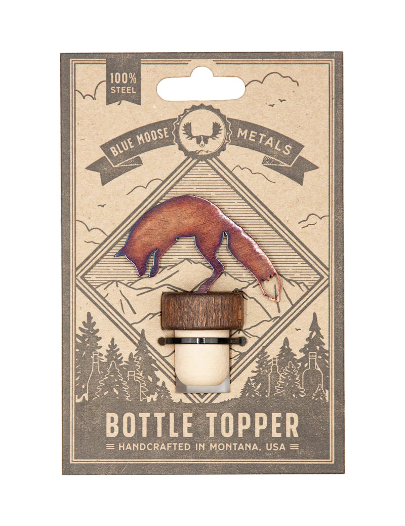 Blue Moose Metals Bison Wine Bottle Stopper - Thumbnail 3