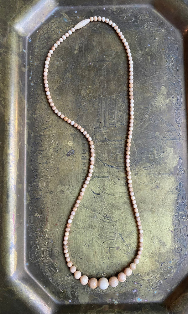 Graduated Mammoth Ivory 24" Necklace