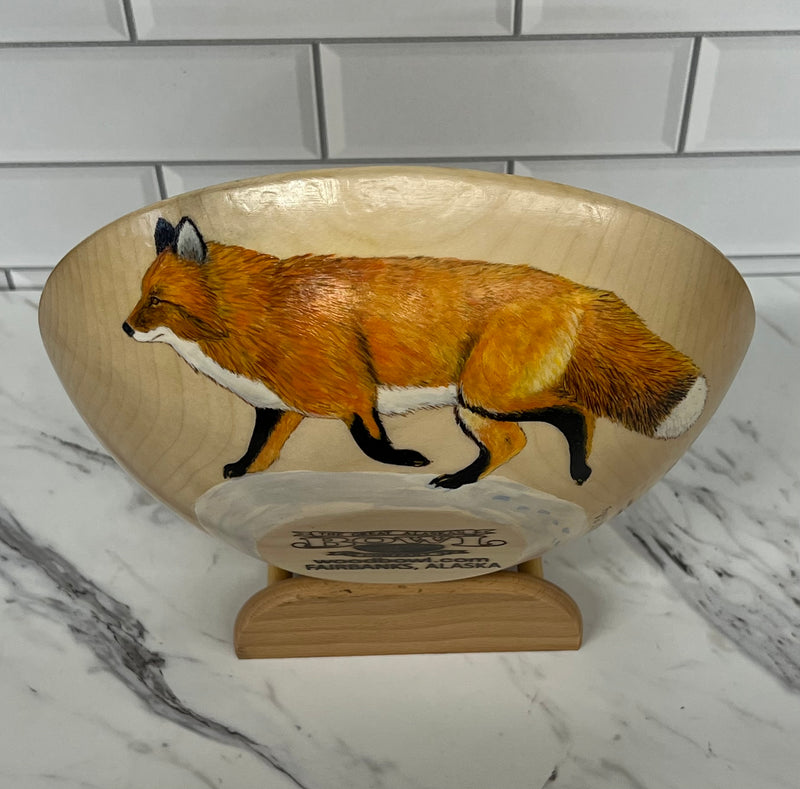 The Fox and the Hare Art Bowl