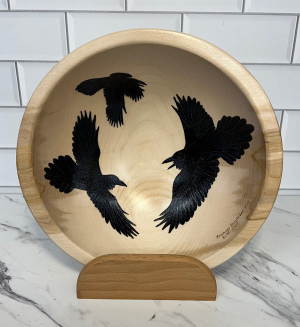 Raven Art Bowl
