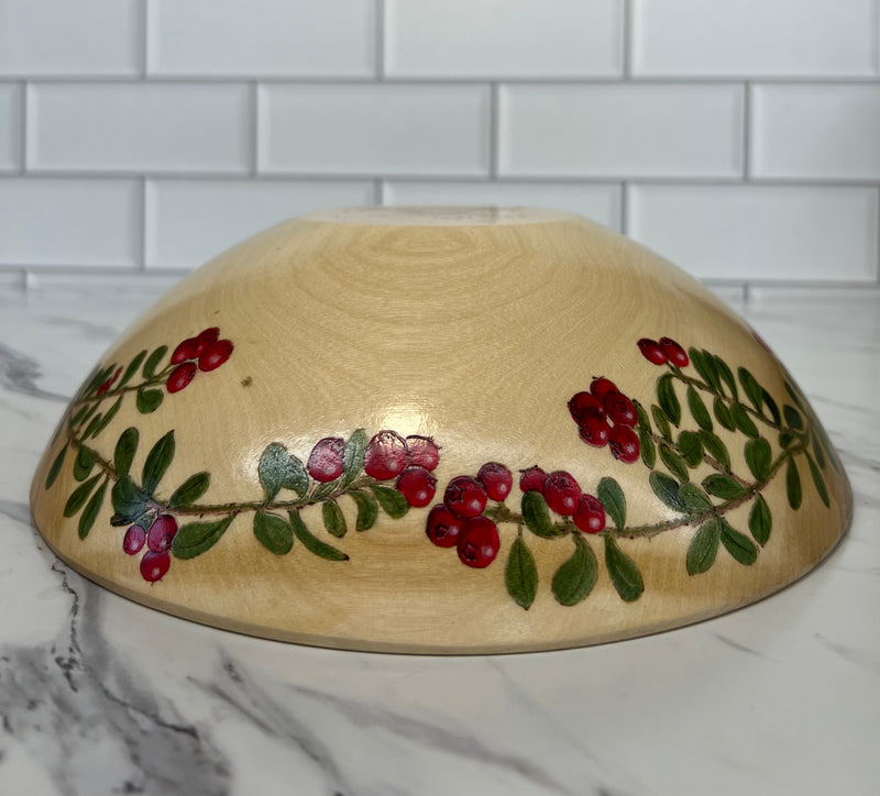 Cranberry Art Bowl