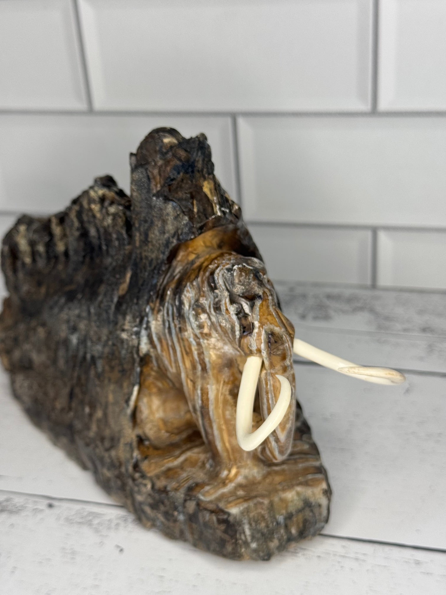 Mammoth Tooth Carving by Chuck Leake