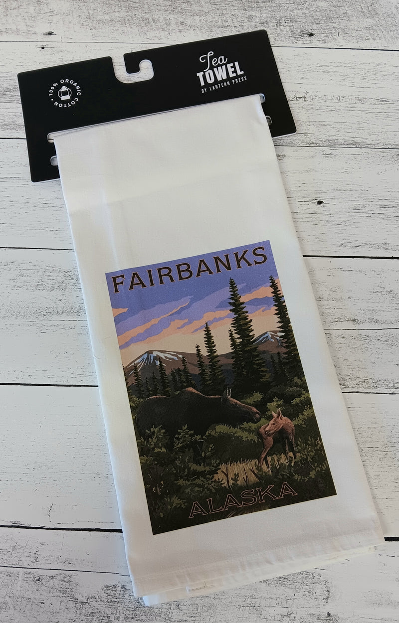 Fairbanks Alaska Kitchen Tea Towel