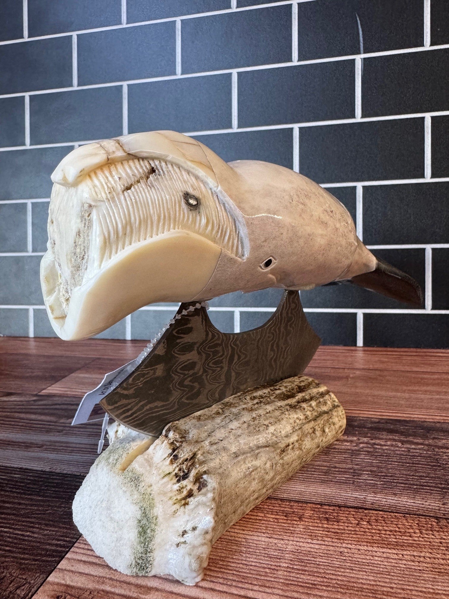 Carved Antler Ulu