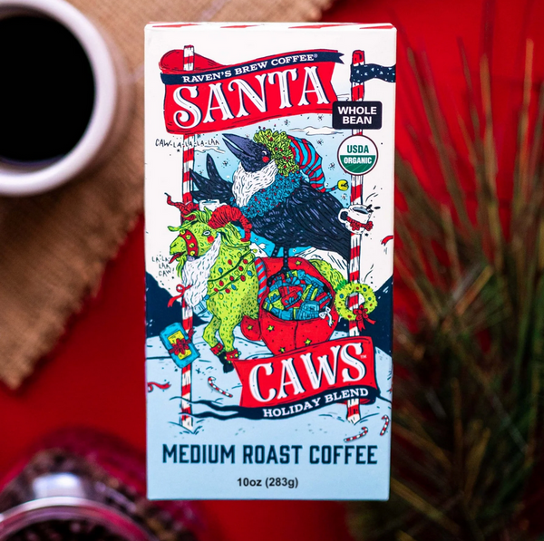Raven's Brew Organic Santa Caws Coffee