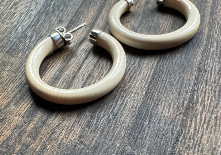 Mammoth Tooth 30mm Thin Hoops