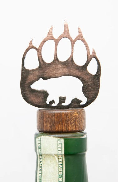 Blue Moose Metals Wolf Wine Bottle Stopper - Thumbnail 5