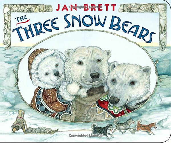 The Three Snow Bears Board Book - Jan Brett