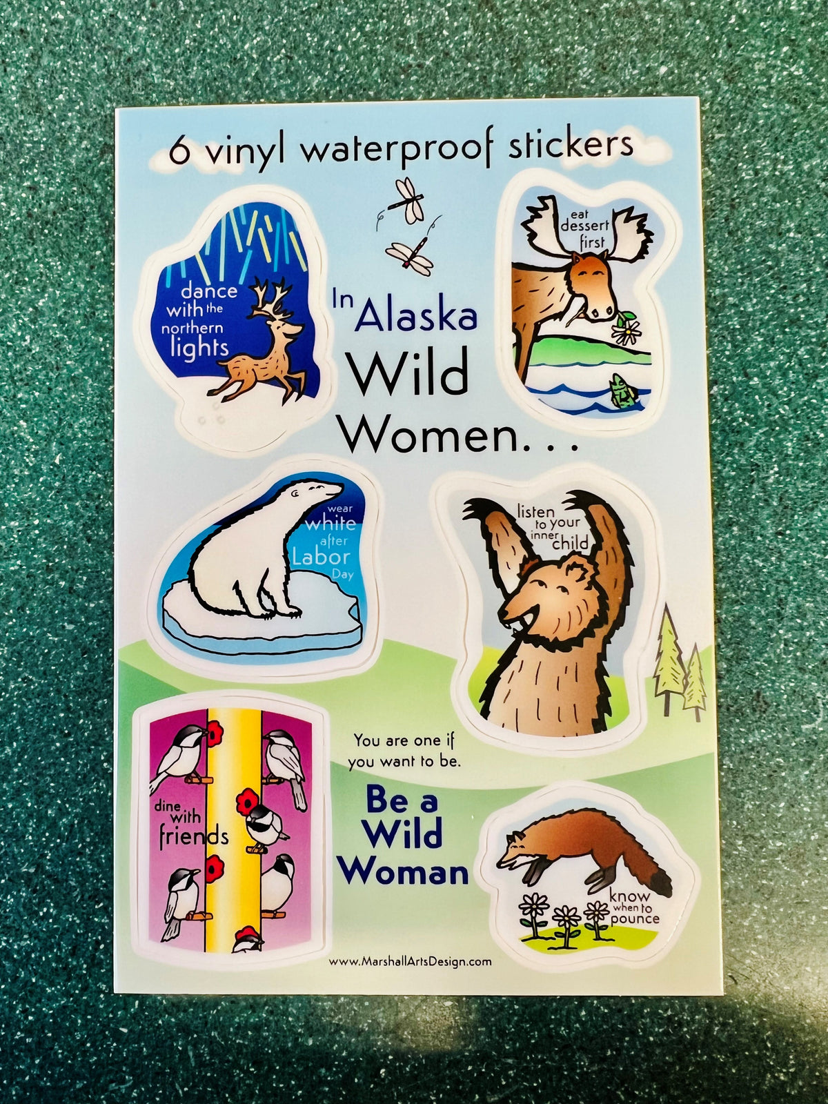 Alaska Cod Sticker Alaska Wild Women Sticker Sheet