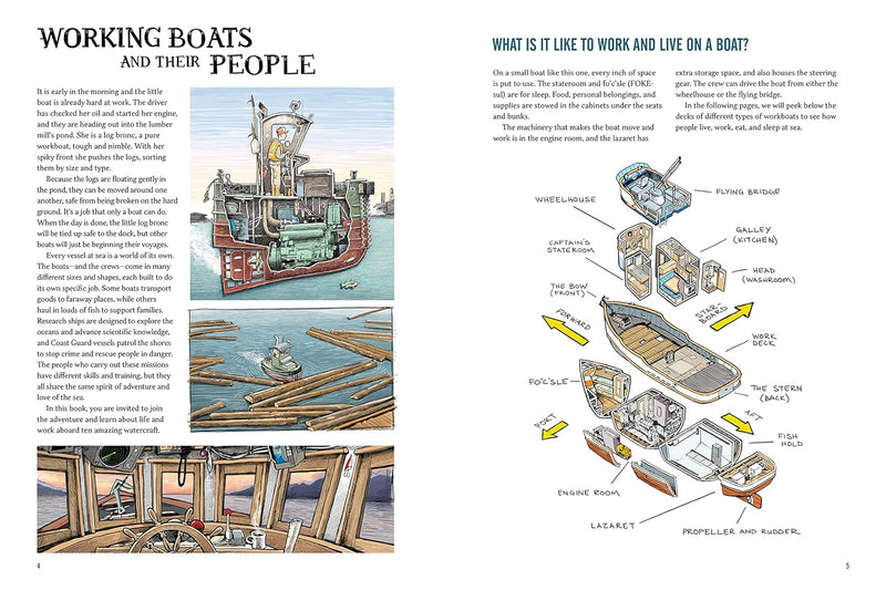 Working Boats: An Inside Look at Ten Amazing Watercraft - Hardcover