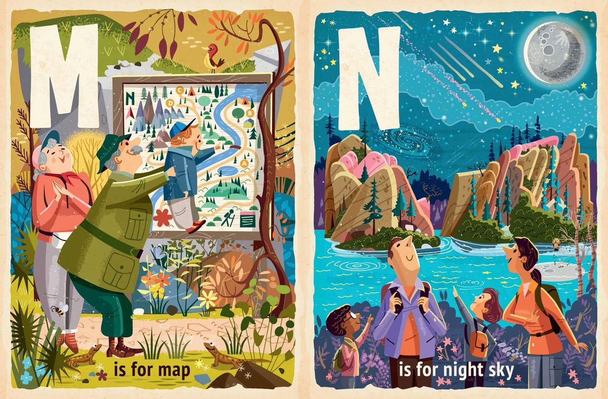 H Is for Hiking Board Book