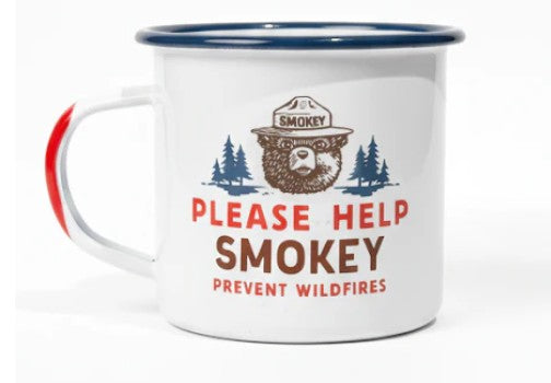 Smokey the Bear Enamel Mug