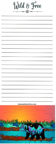Alaska Wild & Free Notepad
