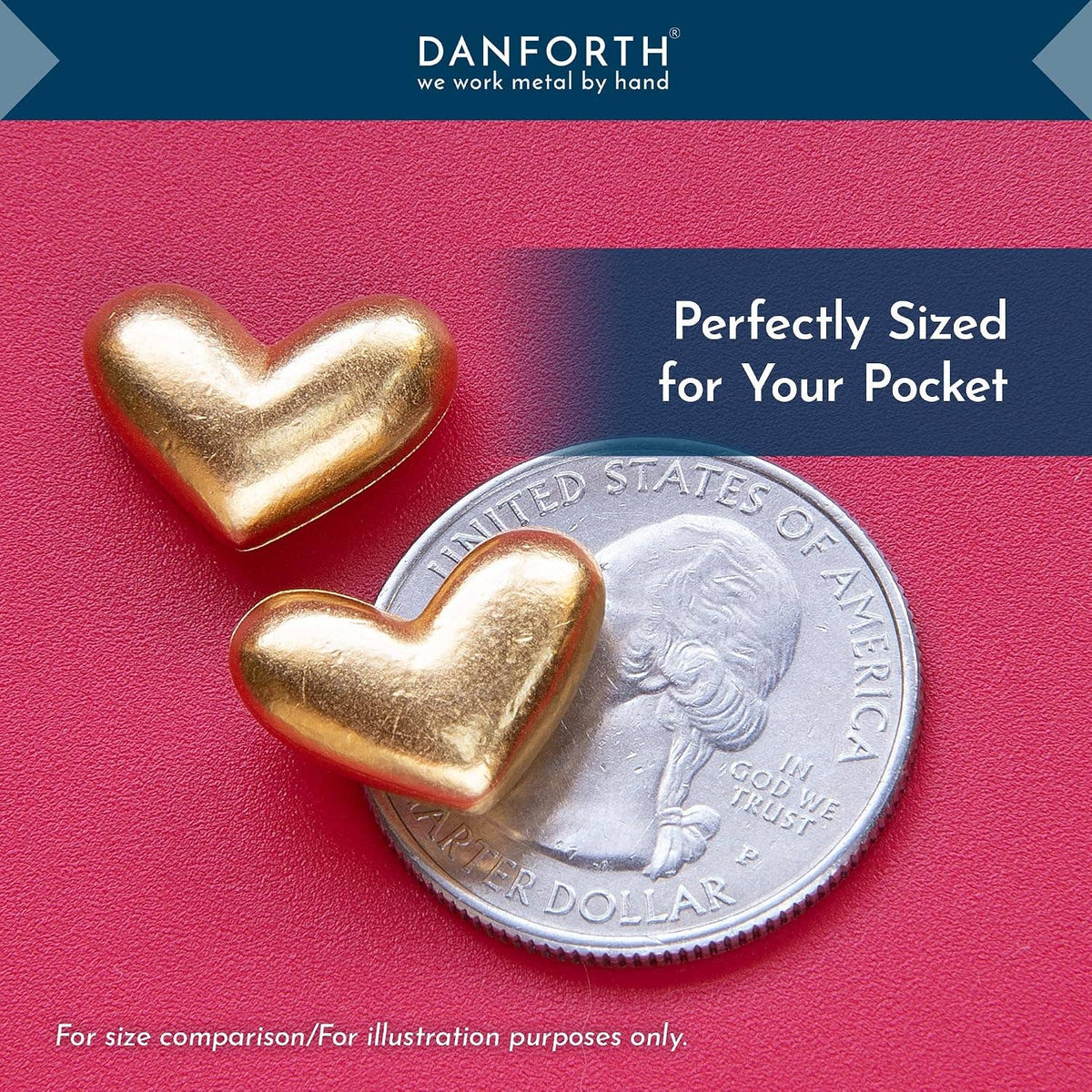 The Fairbanks Golden Heart City Pocket Charm