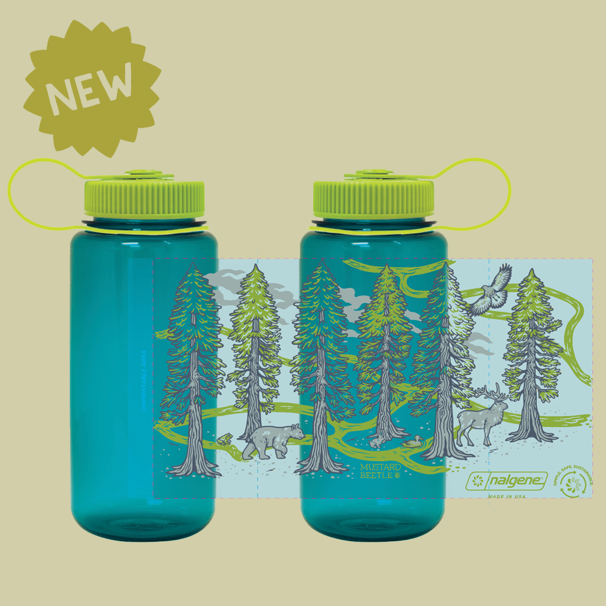 16oz Wide Mouth Nalgene Water Bottles