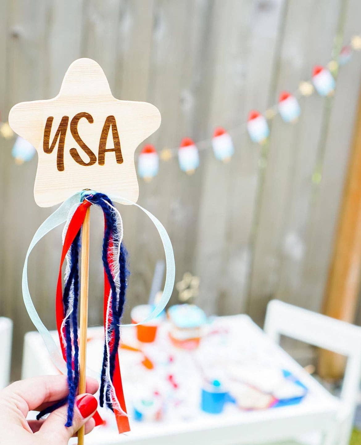 USA Star Wand