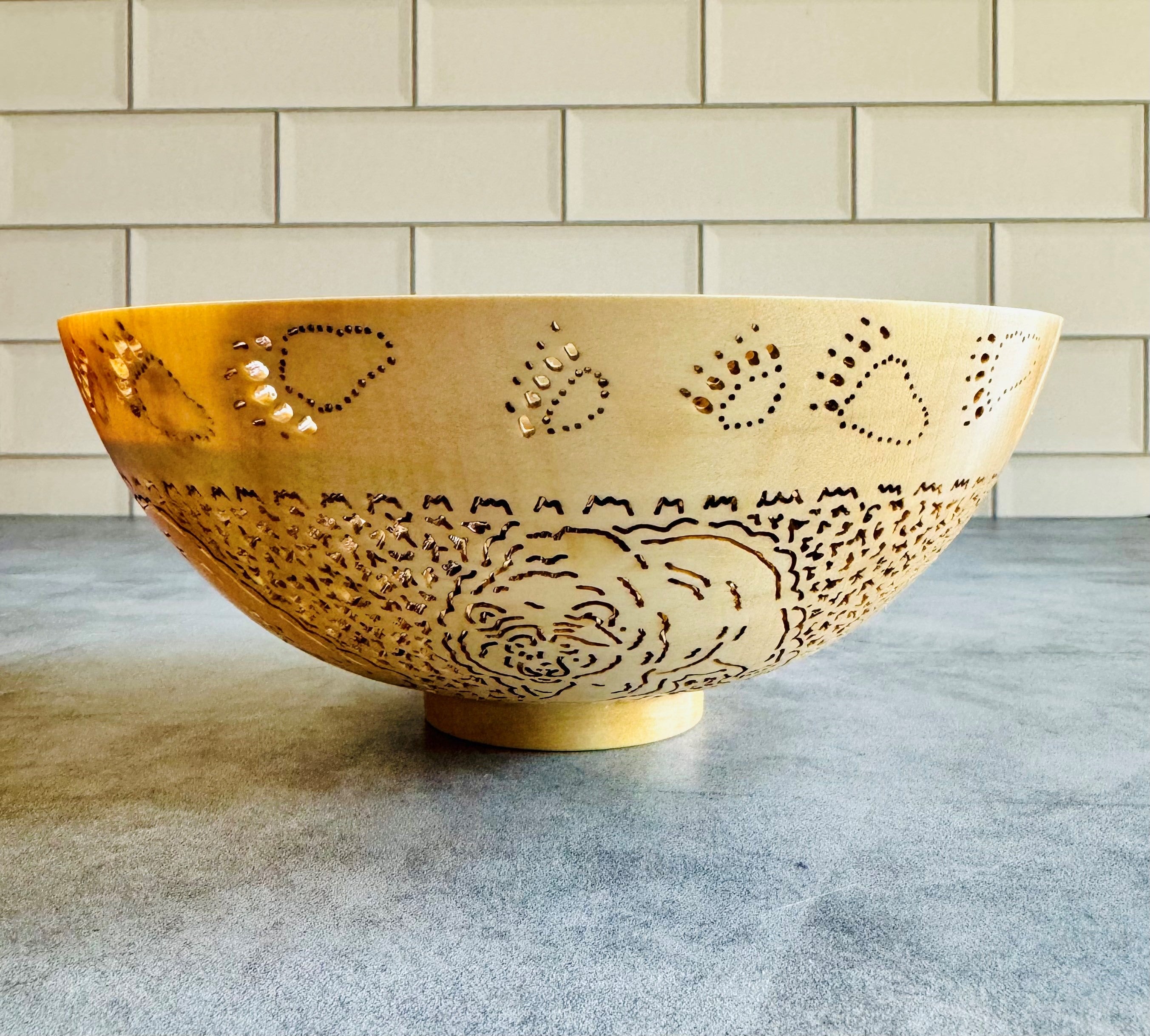 Bookey Carved Wood Bowls