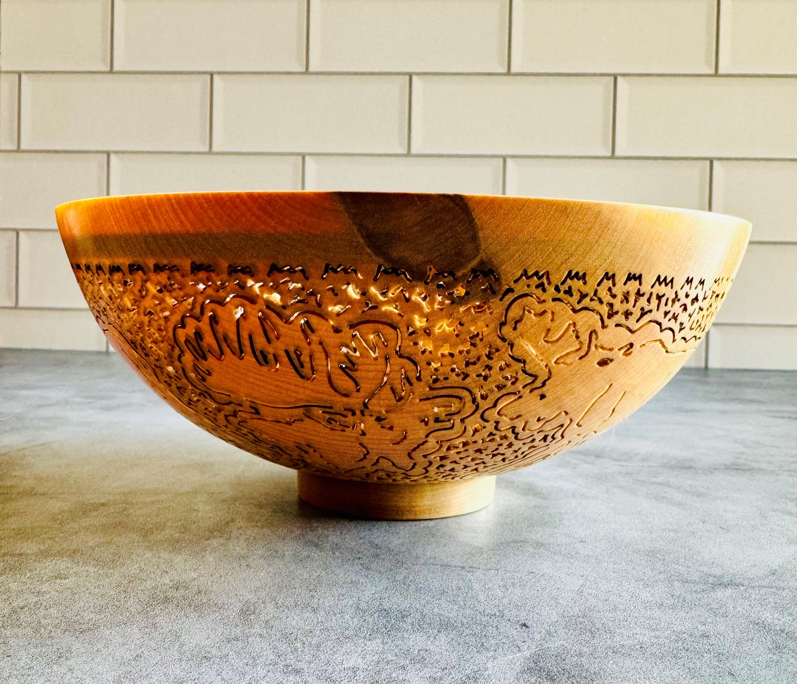 Bookey Carved Wood Bowls