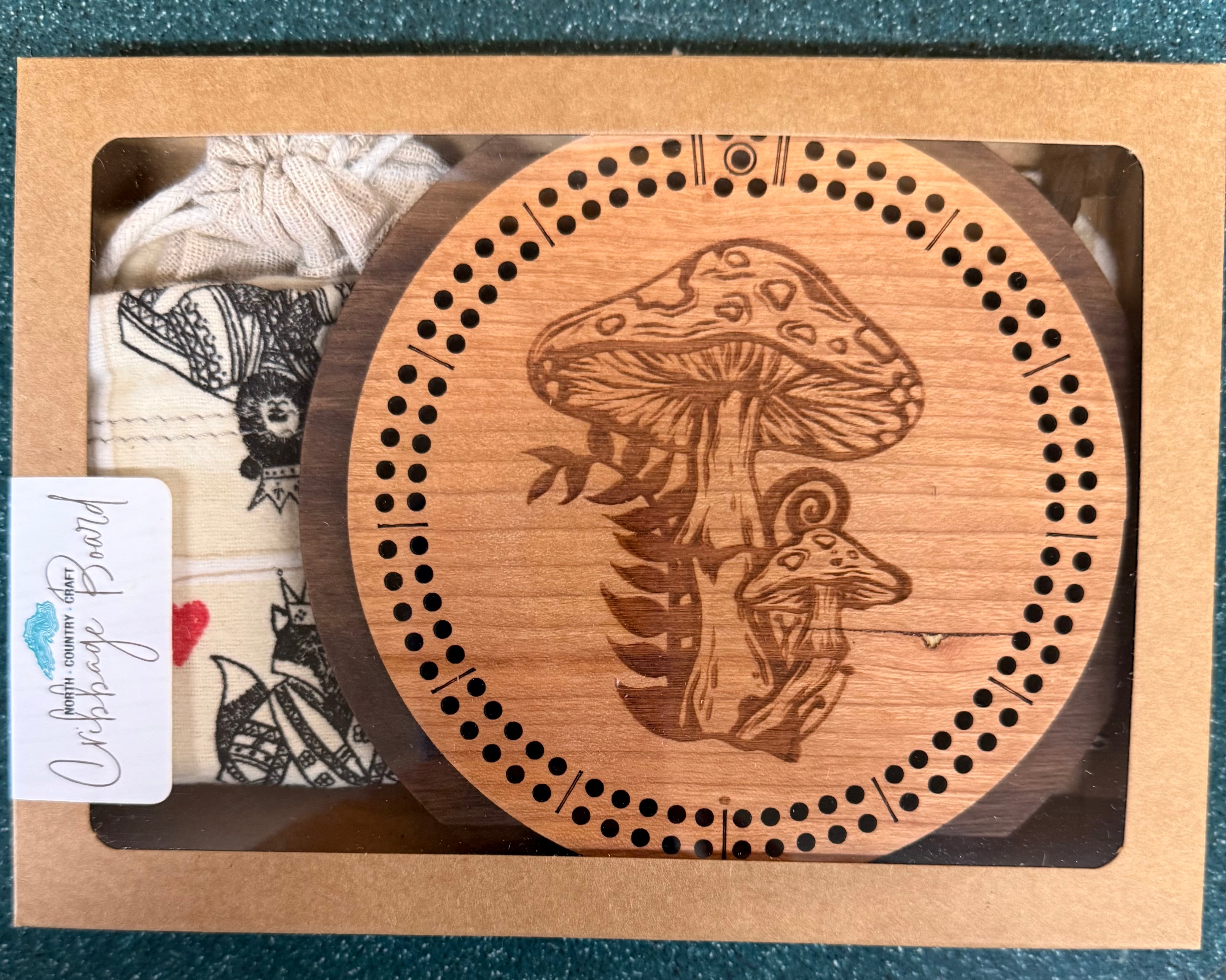 Cribbage Board with Bag