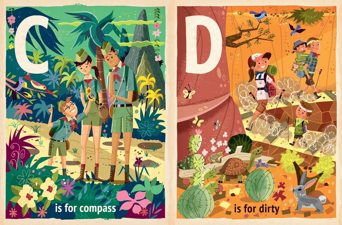 H Is for Hiking Board Book