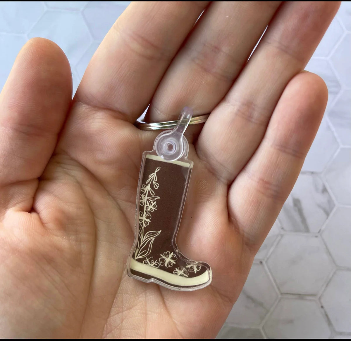 Rooty Keychains Rooted Lupine Keychain