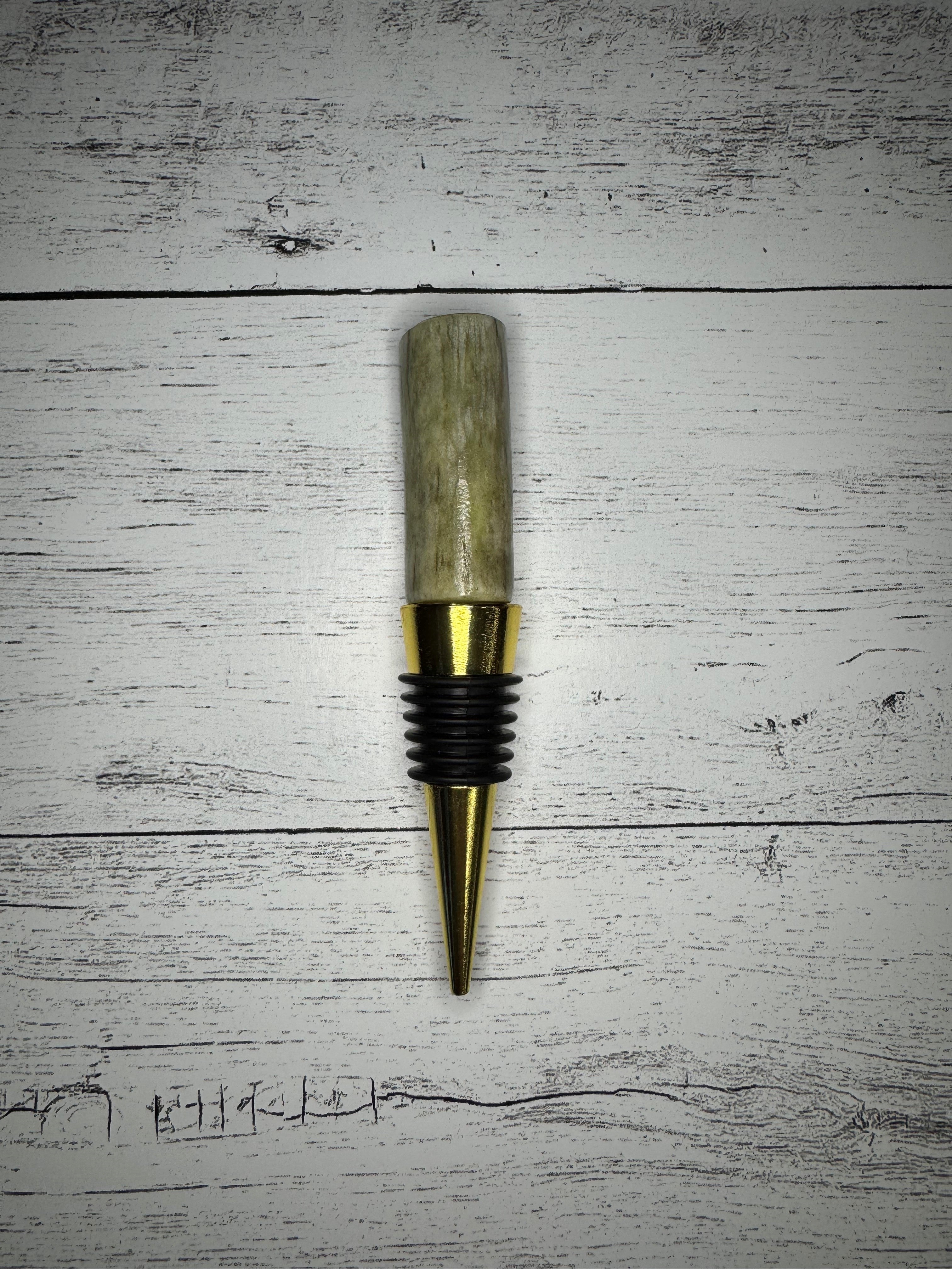 The Whisper of Alaska Antler Bottle Stopper