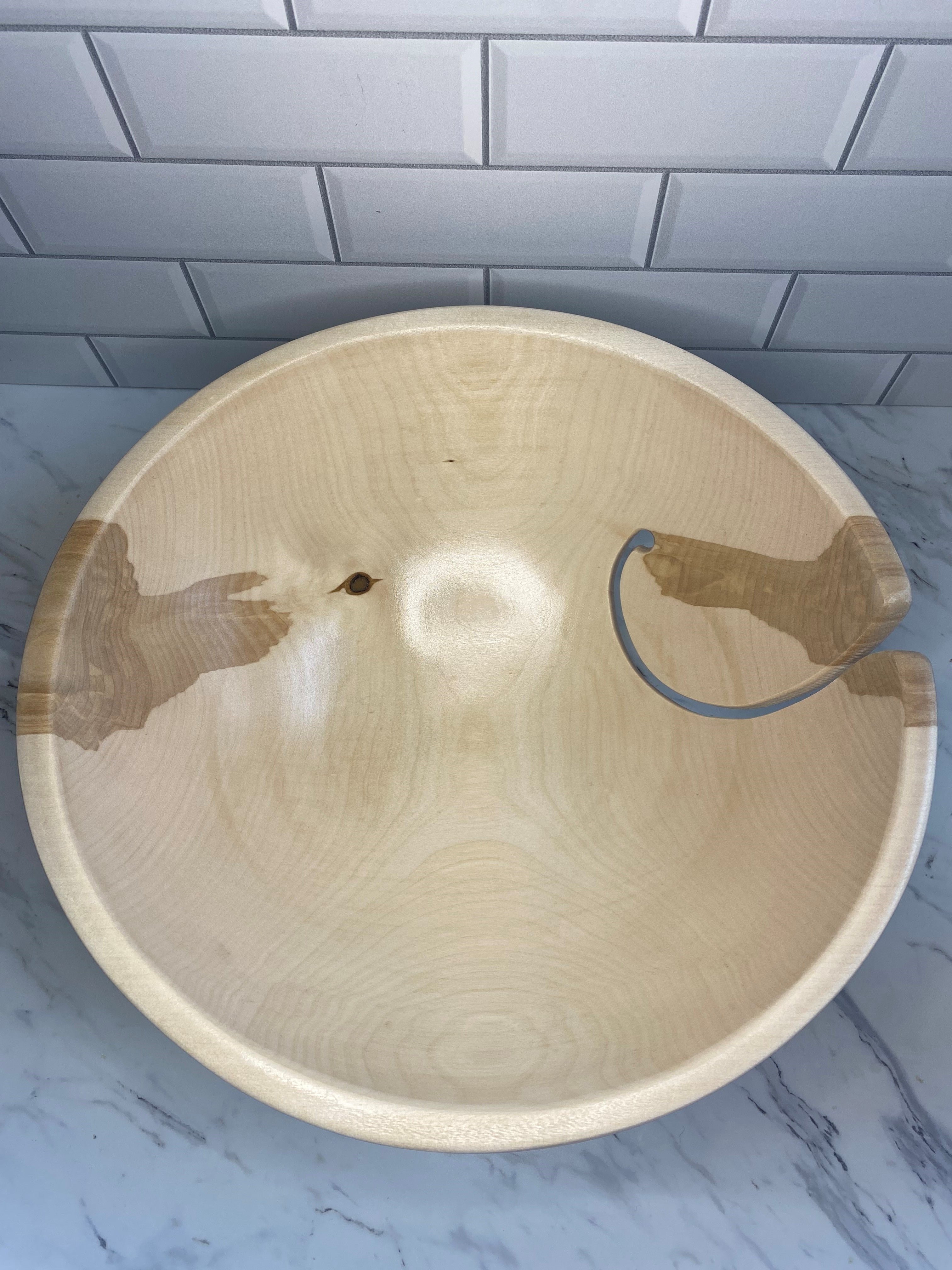 Wooden Yarn & Knitting Bowls