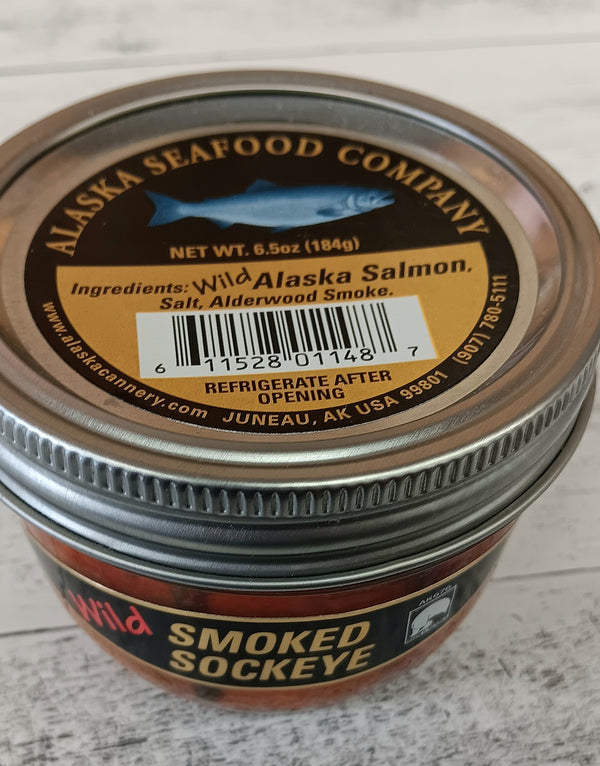 Wild Smoked Sockeye Salmon Jar