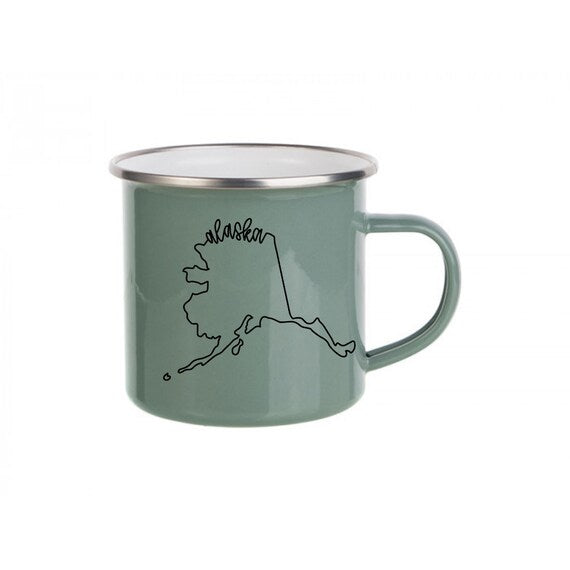 Fairbanks or Alaska Enamel Mug