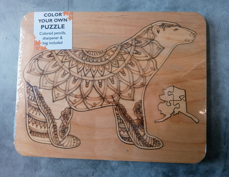 Wooden Coloring Puzzles
