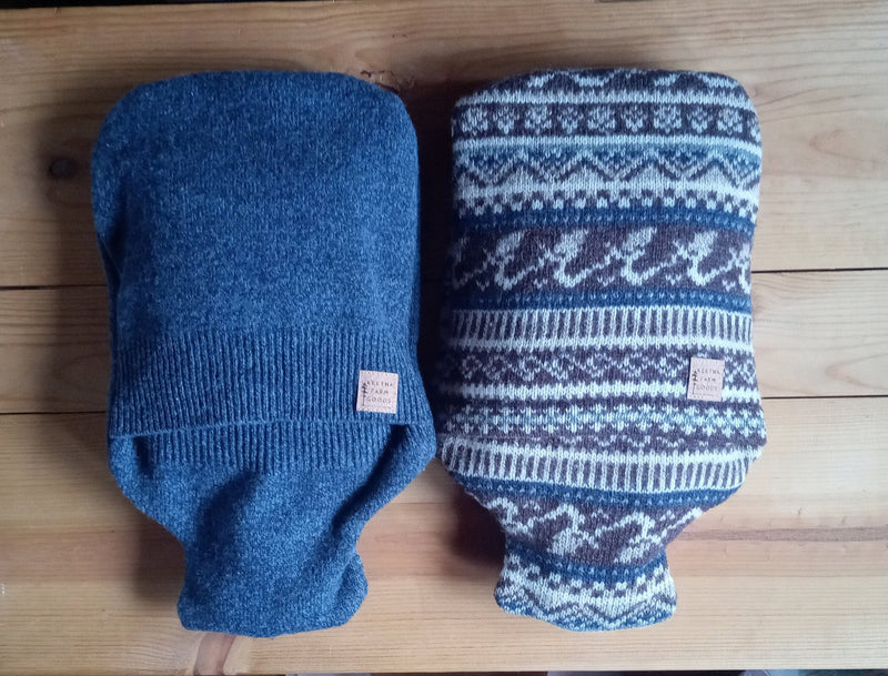 Hot Water Bottle With Wool Cover