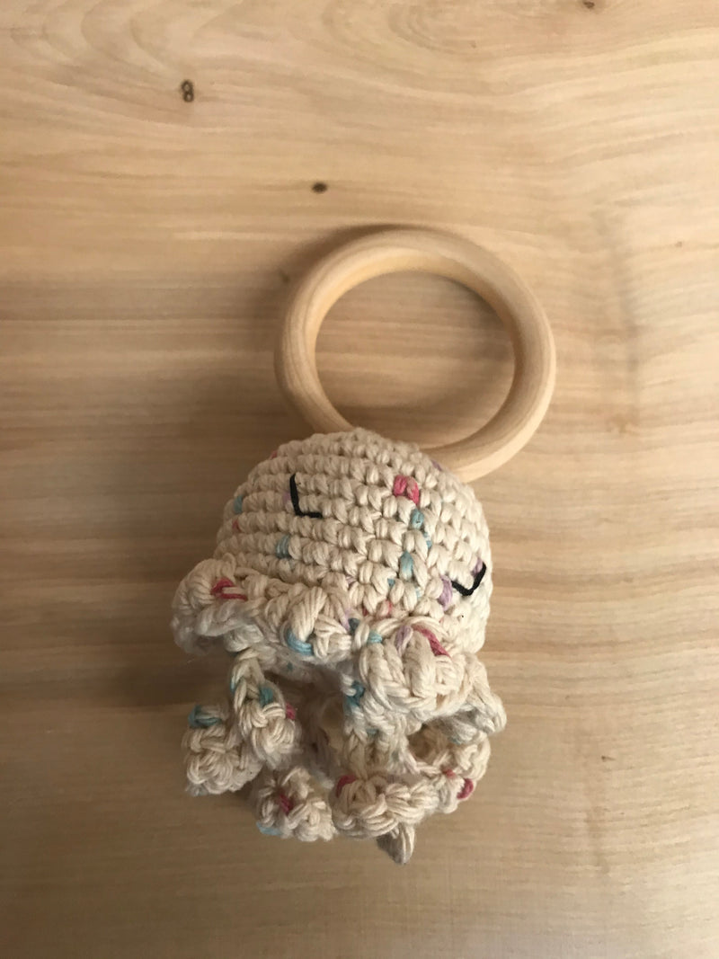 Handmade Teething Rattle