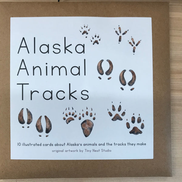 Alaska Animal Tracks Learning Cards