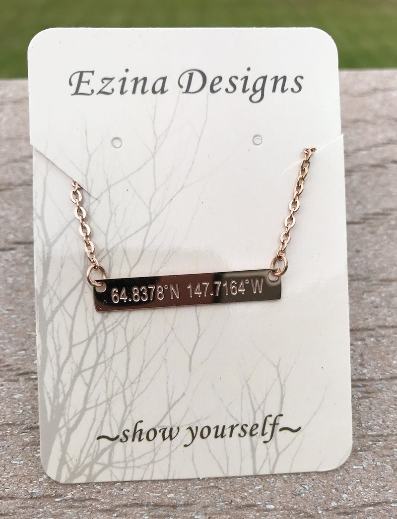 Fairbanks Coordinates Necklace