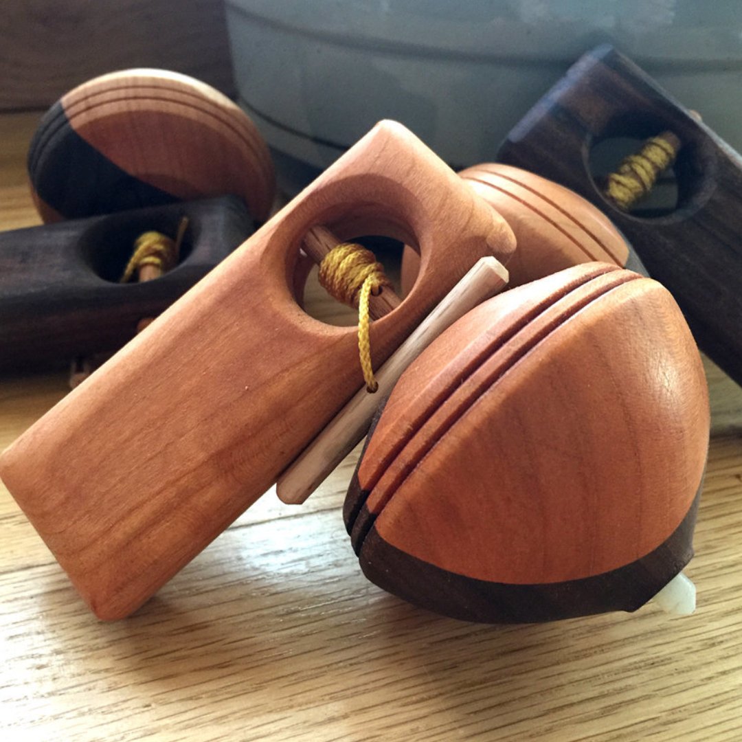 Pull String Spinning Top