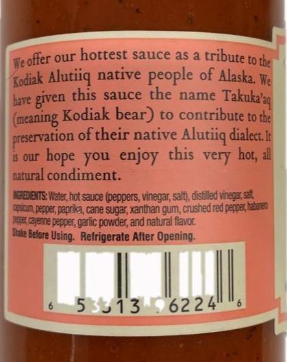 Talkeetna Condiments Hot Sauce