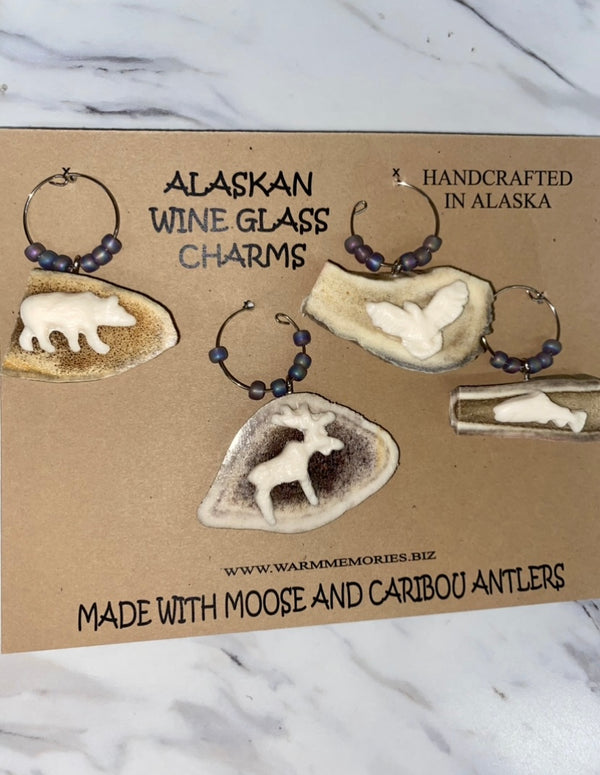 Antler Wine Glass Charms