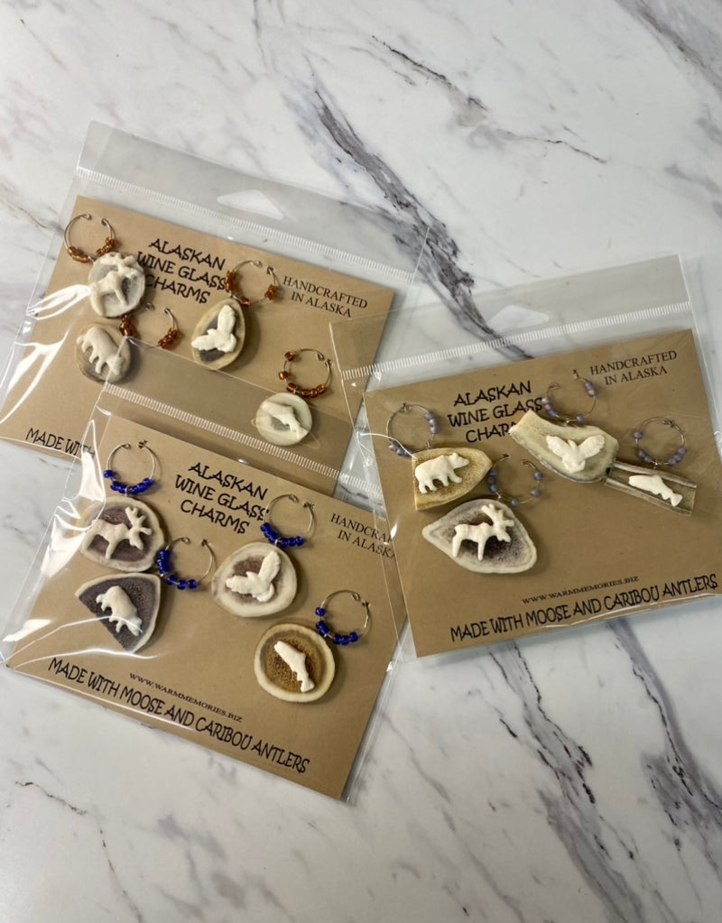 Antler Wine Glass Charms