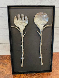 Birch Bark Serving Set
