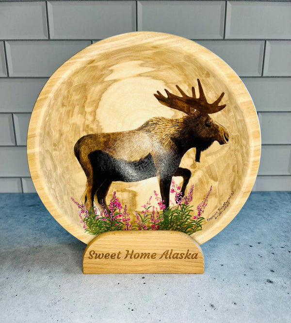 Bull Moose Art Bowl